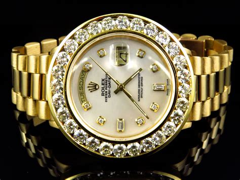 solid gold diamond watches men.